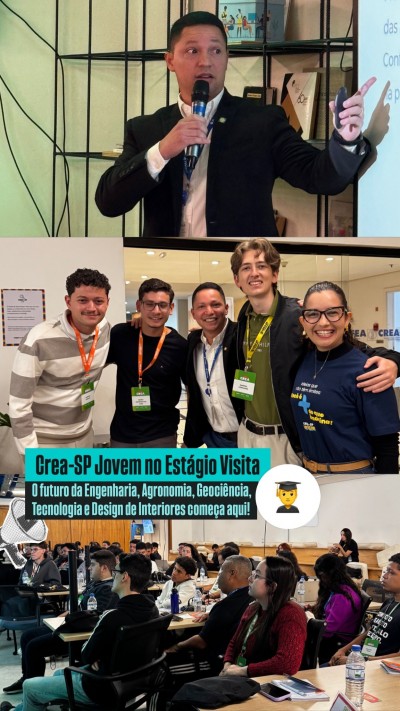 Tecnólogo Fernando Oliveira participa do CREA-SP Jovem