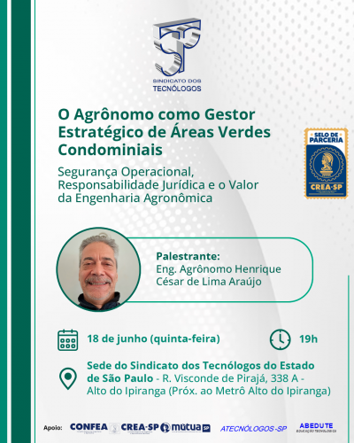 Sindicato promoverá palestra sobre gestão estratégica de áreas verdes condominiais