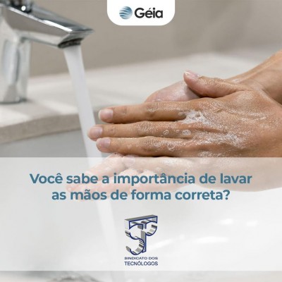 Géia: você sabe a importãncia de lavar as mãos de forma correta?