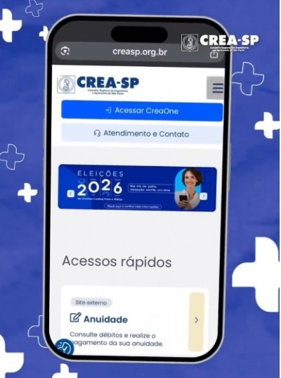 Novo site do Crea-SP moderniza acesso a serviços
